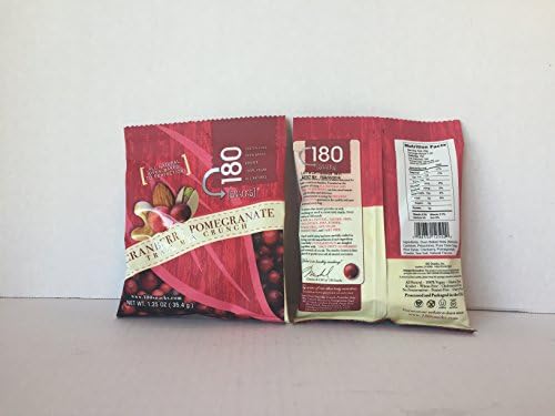 GLUTEN FREE: 180° Snacks Trail Mix Crunch 3-Flavor Variety: Two (2) 1.25 oz Bags Each of Cranberry Pomegranate Trail Mix, Blueberry Pomegranate Trail Mix, and Cashew Crunch (Total 6 bags) & Five (5) 1.5oz Each WHEAT FREE: Nature Valley Crunchy Granola Bars Oats 'N Honey -2 bar pouches (Total 10 Bars) Plus a Bonus Free Z-Organics 3-Item Gluten Free Candy Recipe. The Perfect Hiking Bundle (Total 11 Items+ Bonus)