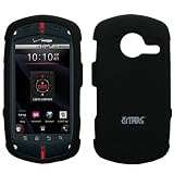 EMPIRE Black Rubberized Hard Case Cover for Verizon Casio G'zOne Commando C771