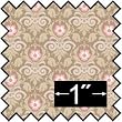 Victorian Kenilworth Silk Fabric for Dollhouse Miniatures