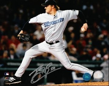 B.J. Ryan Toronto Blue Jays Mlb Autographed/Hand Signed 8X10 Pitching Photo