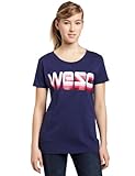 IMAGE OF WeSC Juniors WeSC Logo Fade T-shirt, Blue Depths, Small