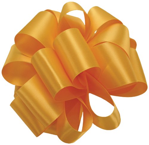 Offray Single Face Satin Craft Ribbon, 1-1/2-Inch by 50-Yard Spool, Yellow Gold