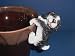4 English Springer Spaniel Puppy Dog Flower Pot Hanger Figurine