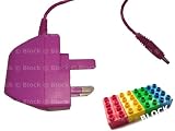 Block Entertainment (tm) - 3 Pin Fast Mains Charger - Electric Purple - Suits  Nokia N70, N71, N73, N72, N80, N90, N91, N92, N93