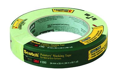Scotch (R) Painter`s Masking Tape For Hard-to-Stick Surfaces 2060 Green, 36 mm x 55 m [PRICE is per ROLL]