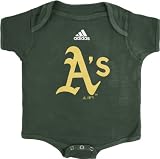 Oakland Athletics Green adidas Team Logo Newborn/Infant Creeper