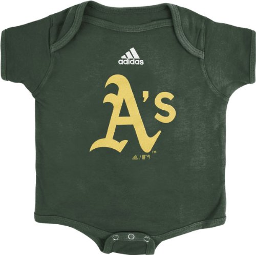Oakland Athletics Green adidas Team Logo Newborn/Infant Creeper