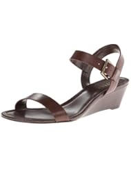 Shoes: Lauren Ralph Lauren Womens Lorraine Wedge Sandal,Dark Brown,9.5 B US - Lauren Ralph Lauren
