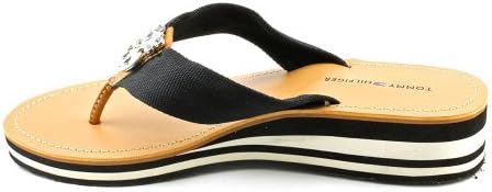 Tommy Hilfiger Roxanne Women US 6 Black Flip Flop Sandal