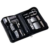 Royce Leather Travel Groom Kit - Black