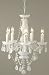 Kitchen & Housewares : WHITE CRYSTAL CHANDELIER CEILING PENDANT LIGHT
