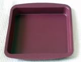 CASA HEAVY GAUGE SILICONE RUBBER 8 INCH SQUARE CAKE TIN