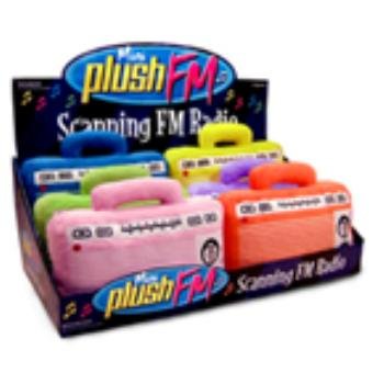 New-FM Scanner Plush Radios W/Counter Display Case Pack 1 - 433701
