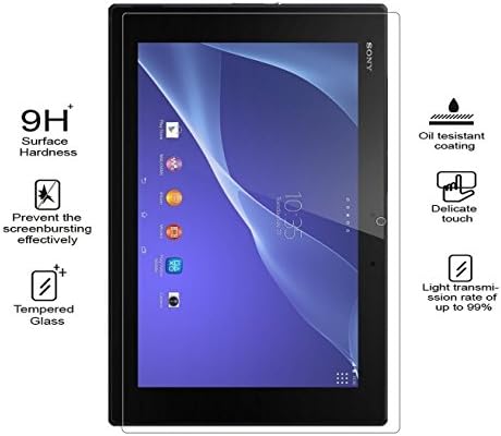 Sony Z4 Tablet Glass Screen Protector, Ultra Protection Anti-chip Oleophobic Coating ShatterProof Transparency 0.3mm Hardness Real Tempered Glass Screen Protector For Sony Xperia Z4 Tablet