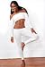 Open Shoulder Top & Low Rise Tights Sexy Dance & Yoga Outfit by KD dance, Stretch Knit, Soft, Warm &