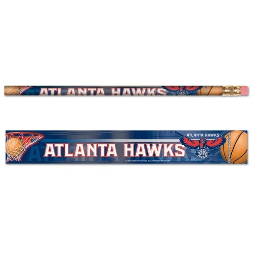 ATLANTA HAWKS OFFICIAL LOGO PENCIL 6-PACK