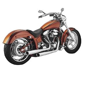 BUB 7 2 Into 2 Exhaust, Harley-davidson Fxst 86-09 with Adjustable Position Muffler