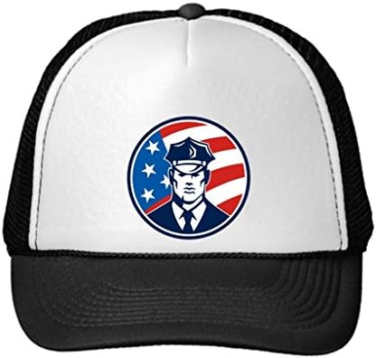 Polada Nice Snapback Hats American Policeman Security Guard Retro Snapback Caps