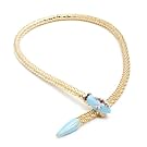 Snake Torquoise Necklace||RF10F
