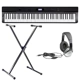 Casio Privia PX-330 Digital Piano Bundle with Stand and Headphones