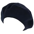 NEW 100% WOOL FRENCH BERET TAM BEANIE SLOUCH HAT CAP NAVY BLUE Medium