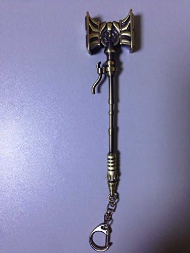 Yongxin Market League of Legends Lol Champion Jayce the Defender of Tomorrow Weapon Keychain Key Ring (brassy)