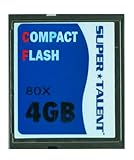 Super Talent 4 GB 80x CompactFlash Memory Card  CF/4G-80X