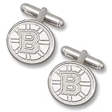 Sterling Silver BOSTON BRUINS NEW "B" LOGO 5/8" CUFFLINKS