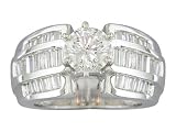 EGL Certified 1.82 cts Diamond Engagement Ring 14Kt White Gold