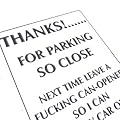 Thanks For Parking So Close Note Pad