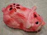 Ships for Valentines Day! Custom Valentines Pink & Red Zhu Zhu Pet Hamster with Red Jewels Zoo Zuh