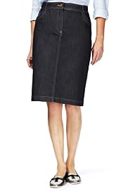 Classic Collection Denim Pencil Skirt