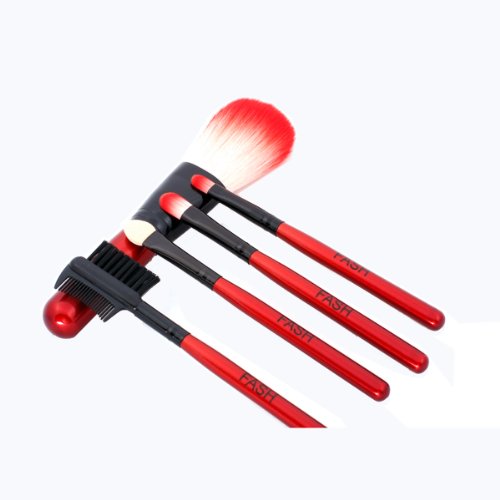 FASH Brush Set, 5pcs Dark Red