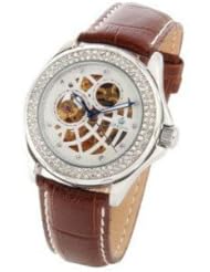ORKINA Korean Ladies Diamond Leather Hollow Mechanical Watches