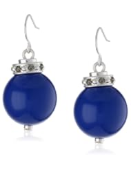Kenneth Cole New York "Urban Rings" Blue Bead Drop Earrings