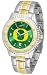 Oregon Ducks UO NCAA Mens Two-Tone Anochrome Watch