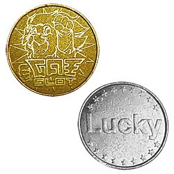 Set of 500 Large Tokens - Slot Machines > Slot Machine Tokens