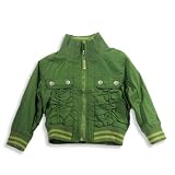 Wild Mango - Toddler Girls Long Sleeve Bomber Jacket, Moss Green