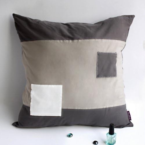 Onitiva [Taste] Knitted Fabric Patch Work Pillow Cushion Floor Cushion (19.7 by 19.7 inches)