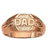 14K Rose Gold Man's DAD Ring