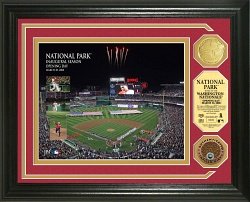 Nationals Park Inaugural Game Infield Dirt and Gold Coin Photo Mint