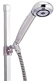 IMAGE OF Alsons 1551MACBX European-Style Five-Spray/Massage Hand Shower with 24-Inch Glide Rail with Adjustable Pin Mount Unit, Chrome