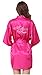 JOYTTON Women's Kimono Robe with Embroidered Mother of The Bride Fuchsia M