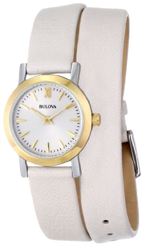 Bulova Women's 98L193 Analog Display Japanese Quartz Beige Watch