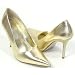 SATURN Women's Heel Gold Metallic Finish Sz 7