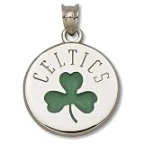 Boston Celtics Shamrock Logo 5/8 Enamel Shamrock Pendant