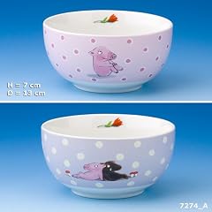 Rosalie und Tr�ffel M�slischale, Sch�ssel aus Porzellan von Depesche - lila mit Rosalie und Tr�ffel als Paar
