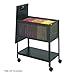 Safco Open Top Mesh Tub with Lid FILE,MESH TUB,MOBILE,BK (Pack of2)