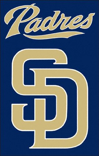 San Diego Padres 2-Sided Applique Banner Flag