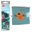 Set of 4 Colored Acrylic and Metal Bunny Magnets